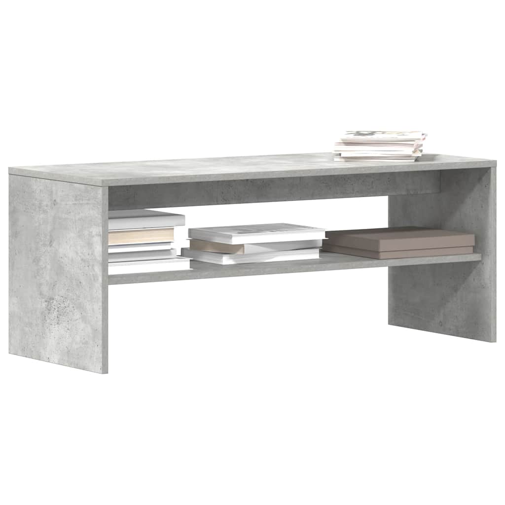 Comodă TV, gri beton, 100 x 40 x 40 cm, PAL GartenMobel Dekor