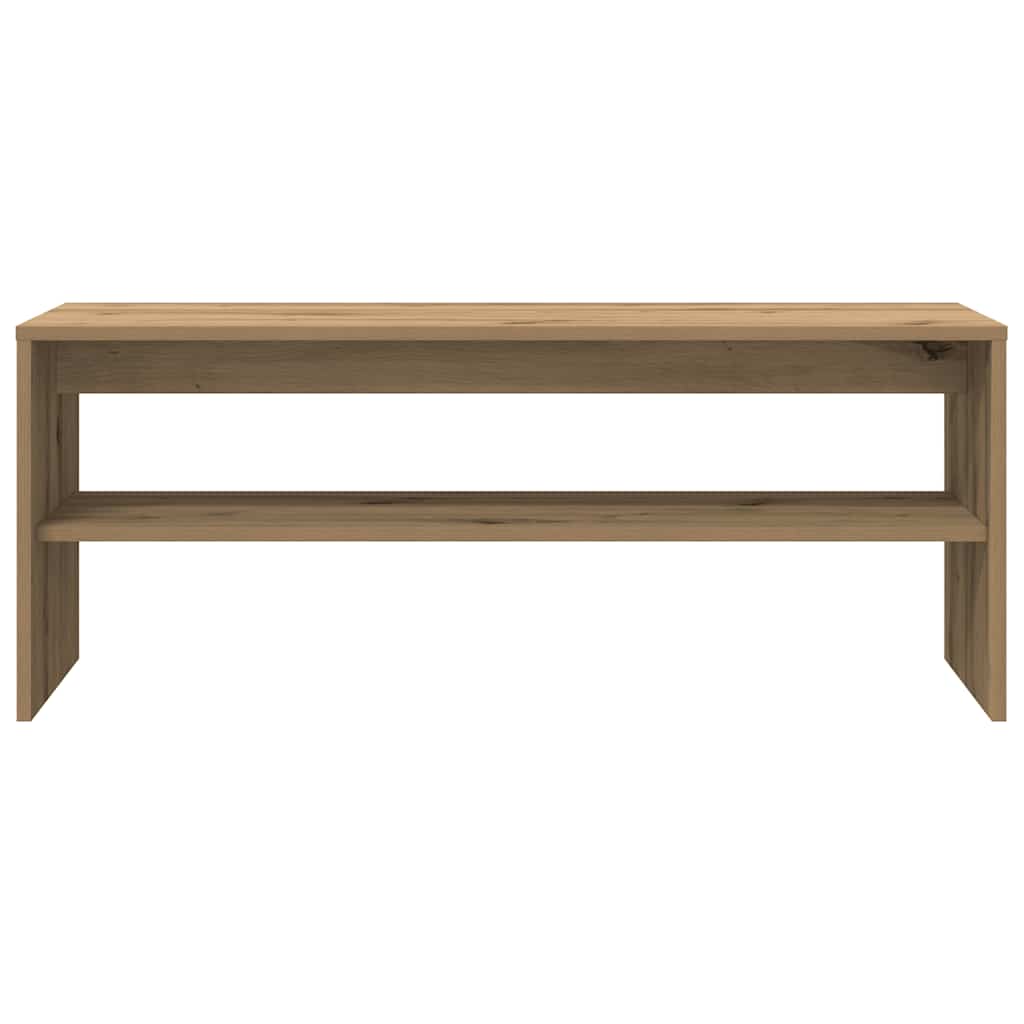 Dulap TV, stejar artizanal, 100x40x40 cm, lemn prelucrat GartenMobel Dekor