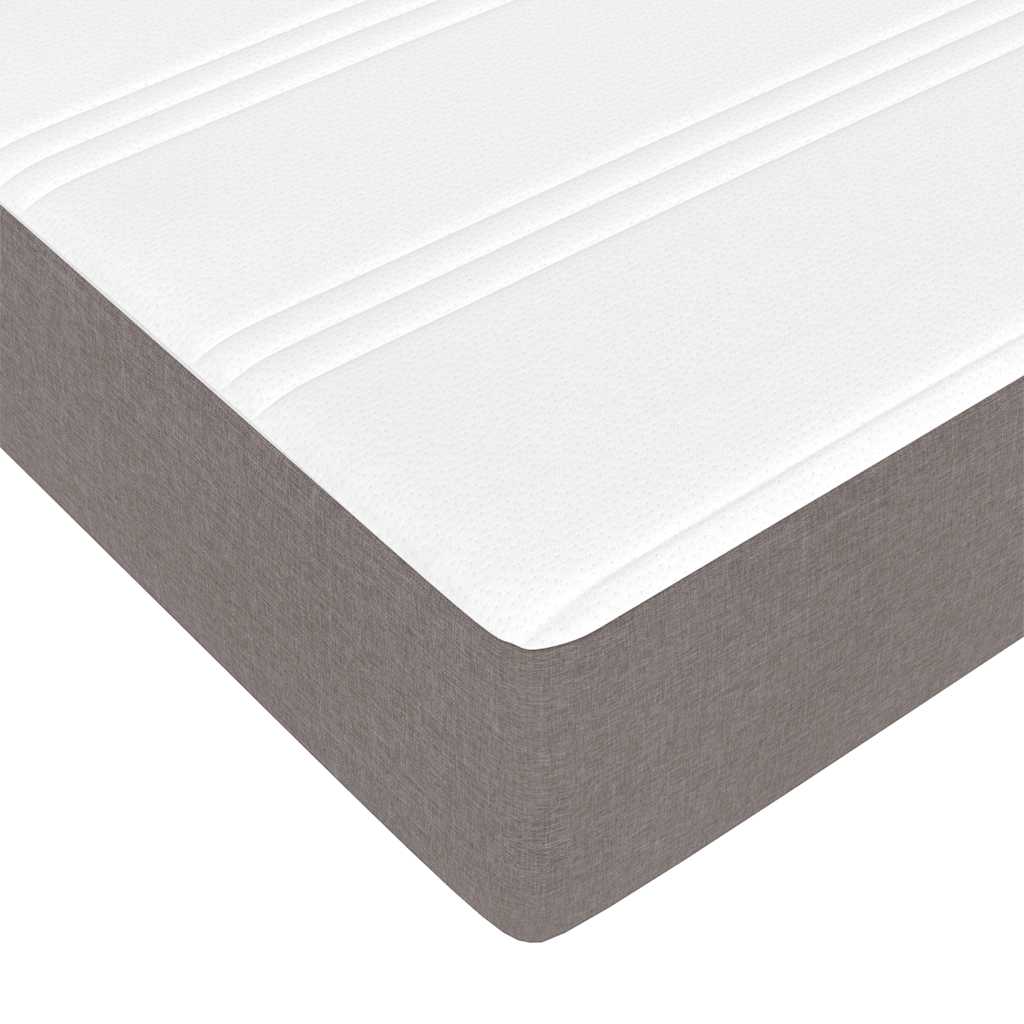 Cadru de pat otoman cu saltea Taupe 180x200cm Material GartenMobel Dekor