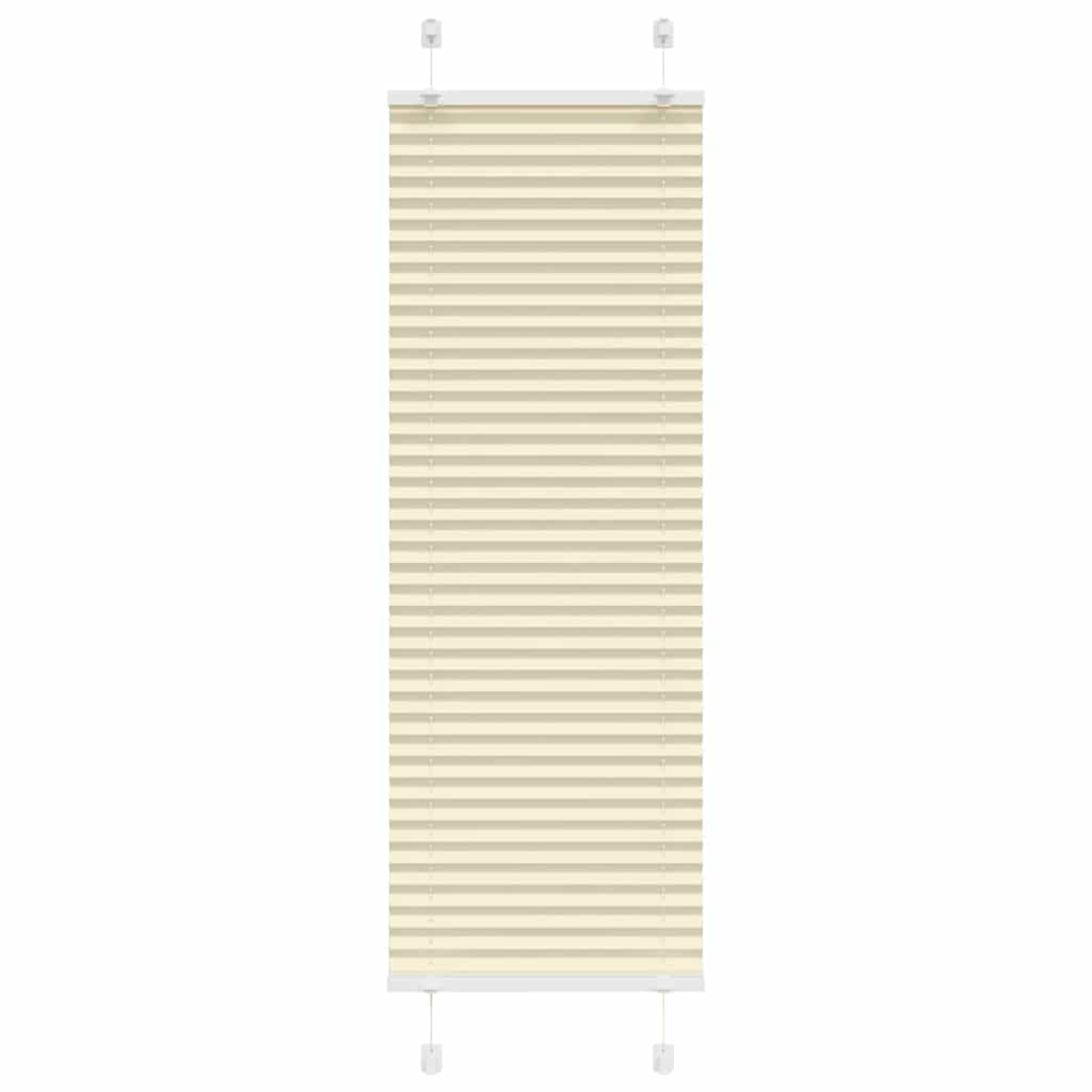 Jaluză plisată Crem 45x150 cm Lățime țesătură 44,4 cm GartenMobel Dekor