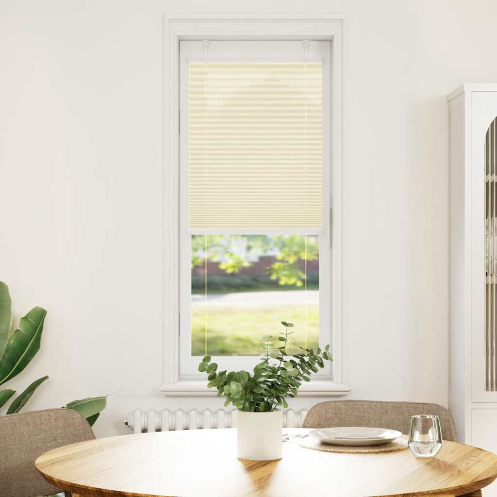 Jaluză plisată Crem 50x150 cm Lățime țesătură 49,4 cm GartenMobel Dekor