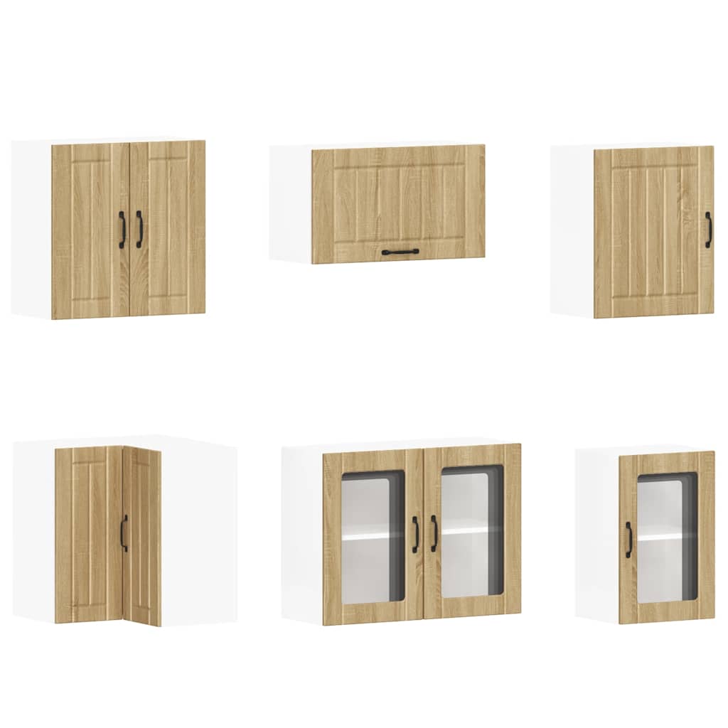 Set dulap de bucătărie din 11 piese „Lucca” lemn stejar Sonoma GartenMobel Dekor