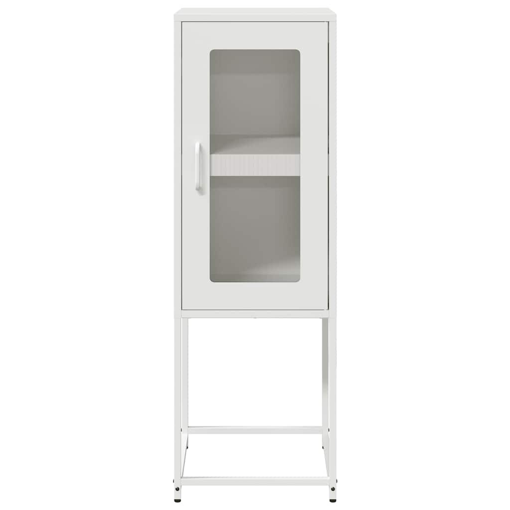 Dulap, alb, 36x39x107 cm, oțel laminat la rece GartenMobel Dekor