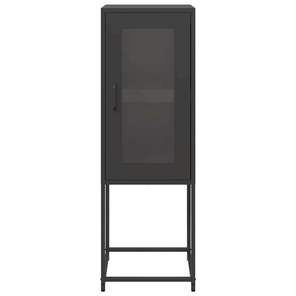Dulap, negru, 36x39x107 cm, oțel laminat la rece GartenMobel Dekor