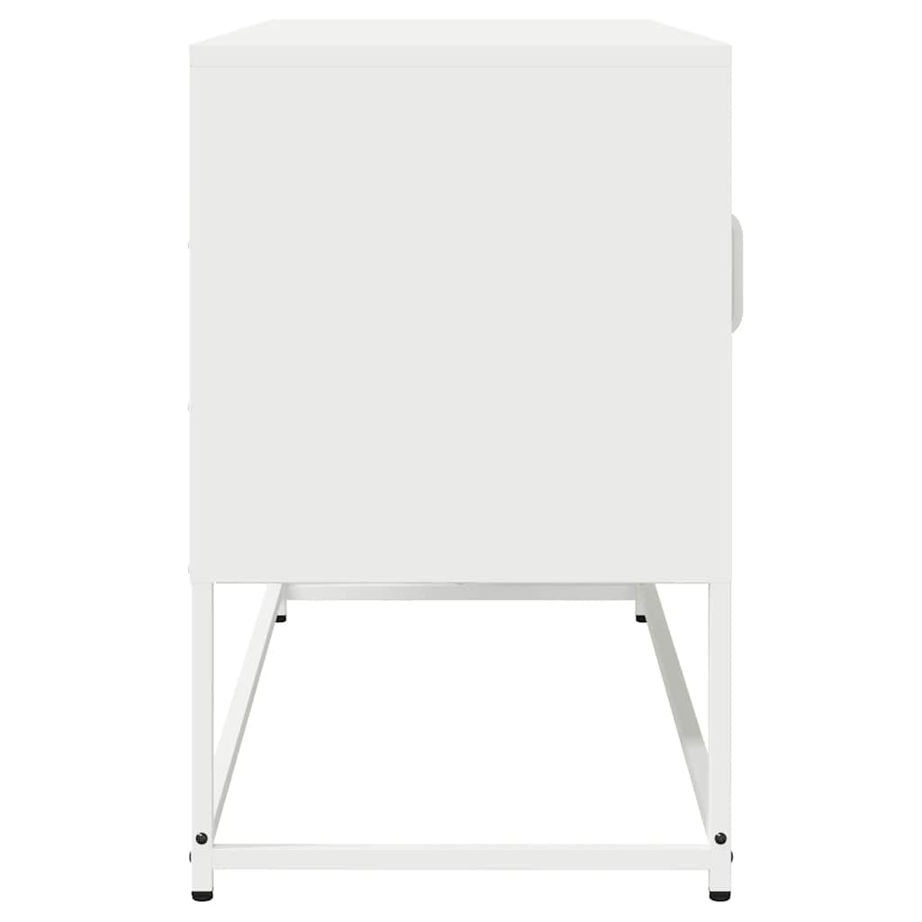 Dulap TV, alb, 100,5x39x60,5 cm, oțel laminat la rece GartenMobel Dekor