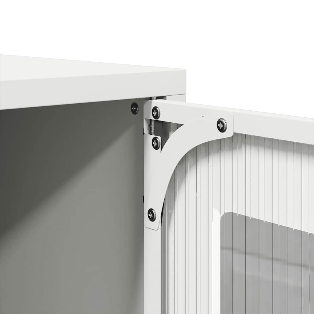 Dulap TV, alb, 100,5x39x60,5 cm, oțel laminat la rece GartenMobel Dekor