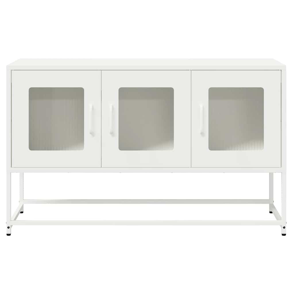 Dulap TV, alb, 100,5x39x60,5 cm, oțel laminat la rece GartenMobel Dekor