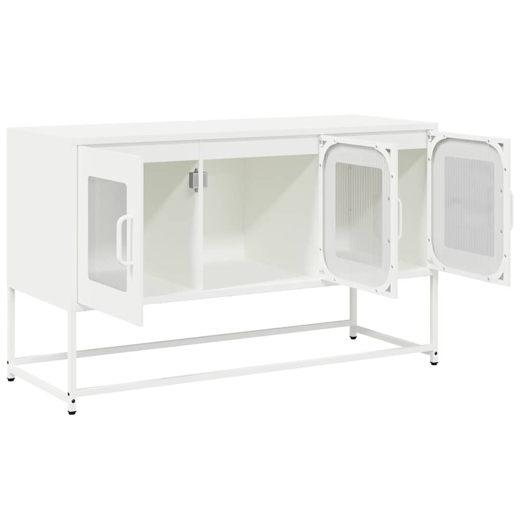 Dulap TV, alb, 100,5x39x60,5 cm, oțel laminat la rece GartenMobel Dekor