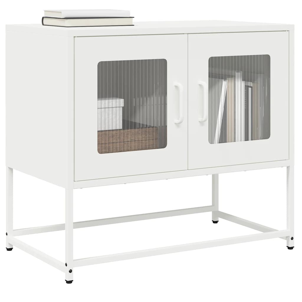 Dulap TV, alb, 68x39x60,5 cm, oțel laminat la rece GartenMobel Dekor