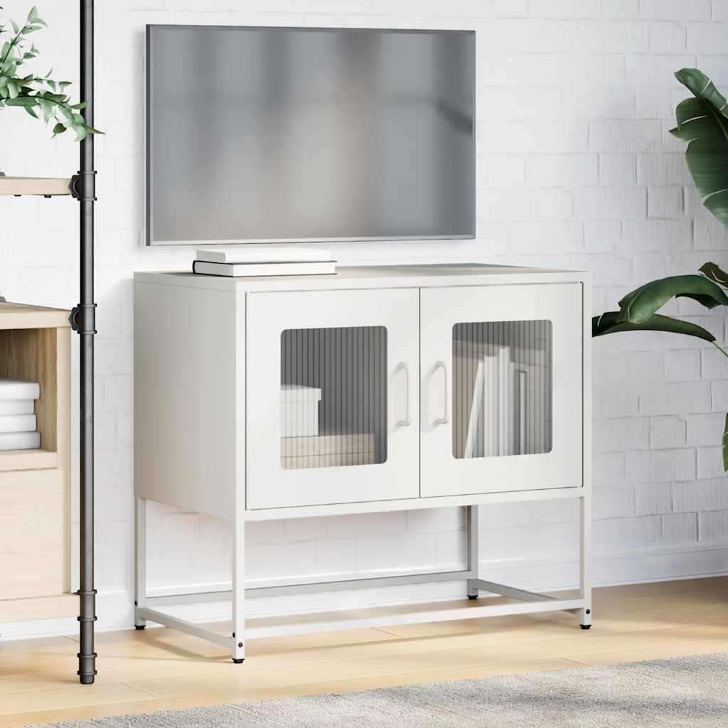 Dulap TV, alb, 68x39x60,5 cm, oțel laminat la rece GartenMobel Dekor
