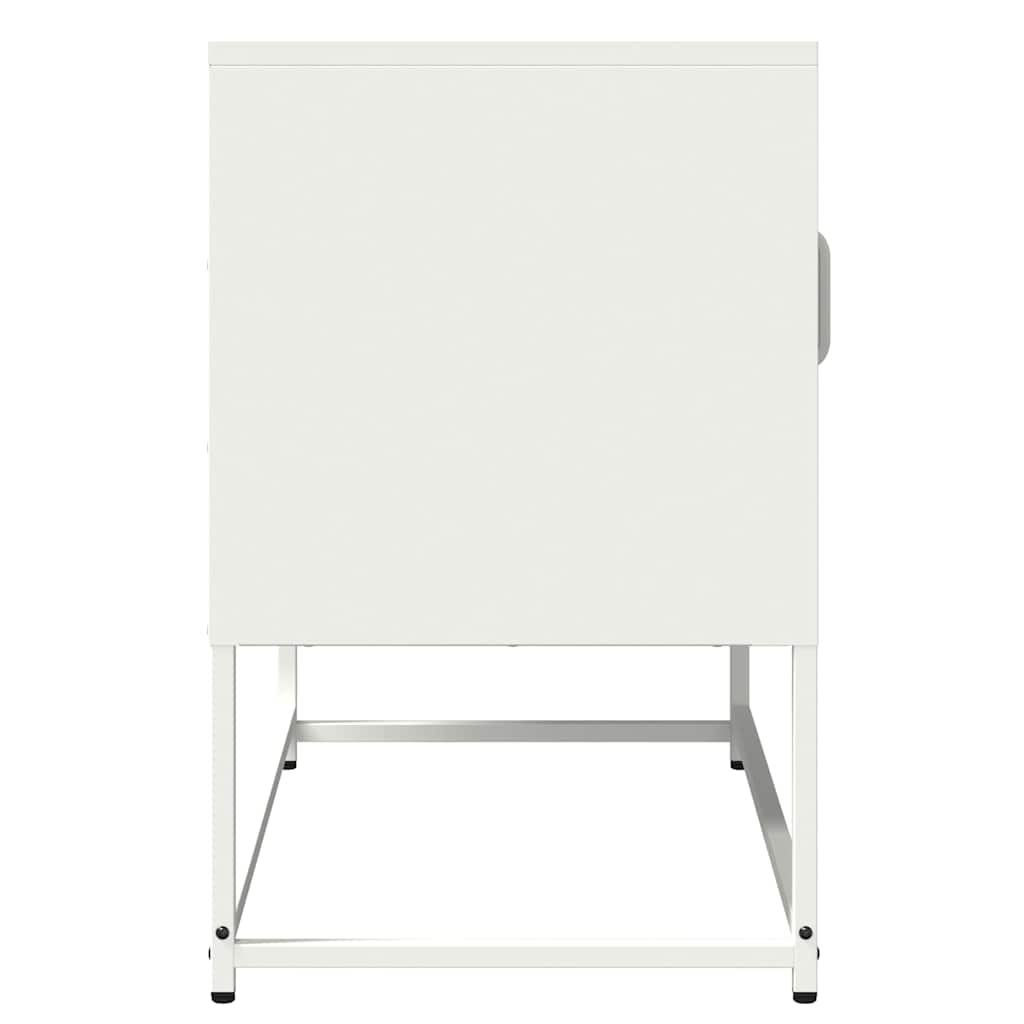 Dulap TV, alb, 68x39x60,5 cm, oțel laminat la rece GartenMobel Dekor