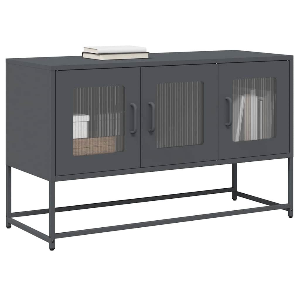Dulap TV, antracit, 100,5x39x60,5 cm, oțel laminat la rece GartenMobel Dekor