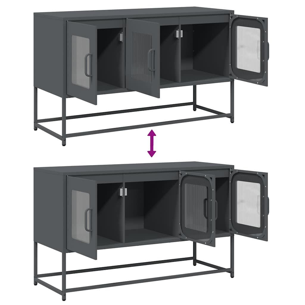 Dulap TV, antracit, 100,5x39x60,5 cm, oțel laminat la rece GartenMobel Dekor