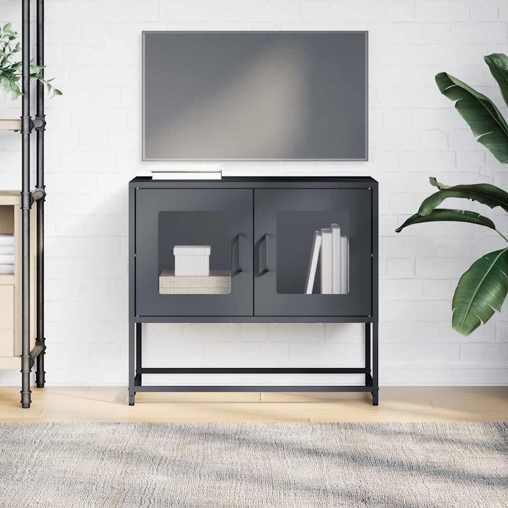 Dulap TV, antracit, 68x39x60,5 cm, oțel laminat la rece GartenMobel Dekor