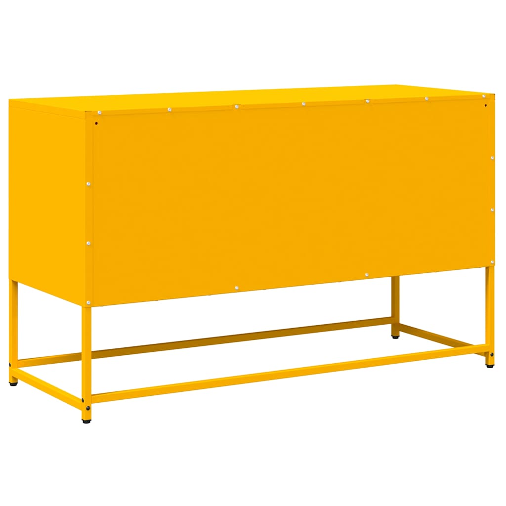 Dulap TV, galben muștar, 100,5x39x60,5 cm, oțel laminat la rece GartenMobel Dekor