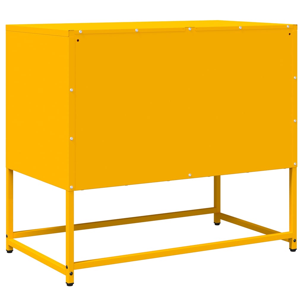 Dulap TV, galben muștar, 68x39x60,5 cm, oțel laminat la rece GartenMobel Dekor
