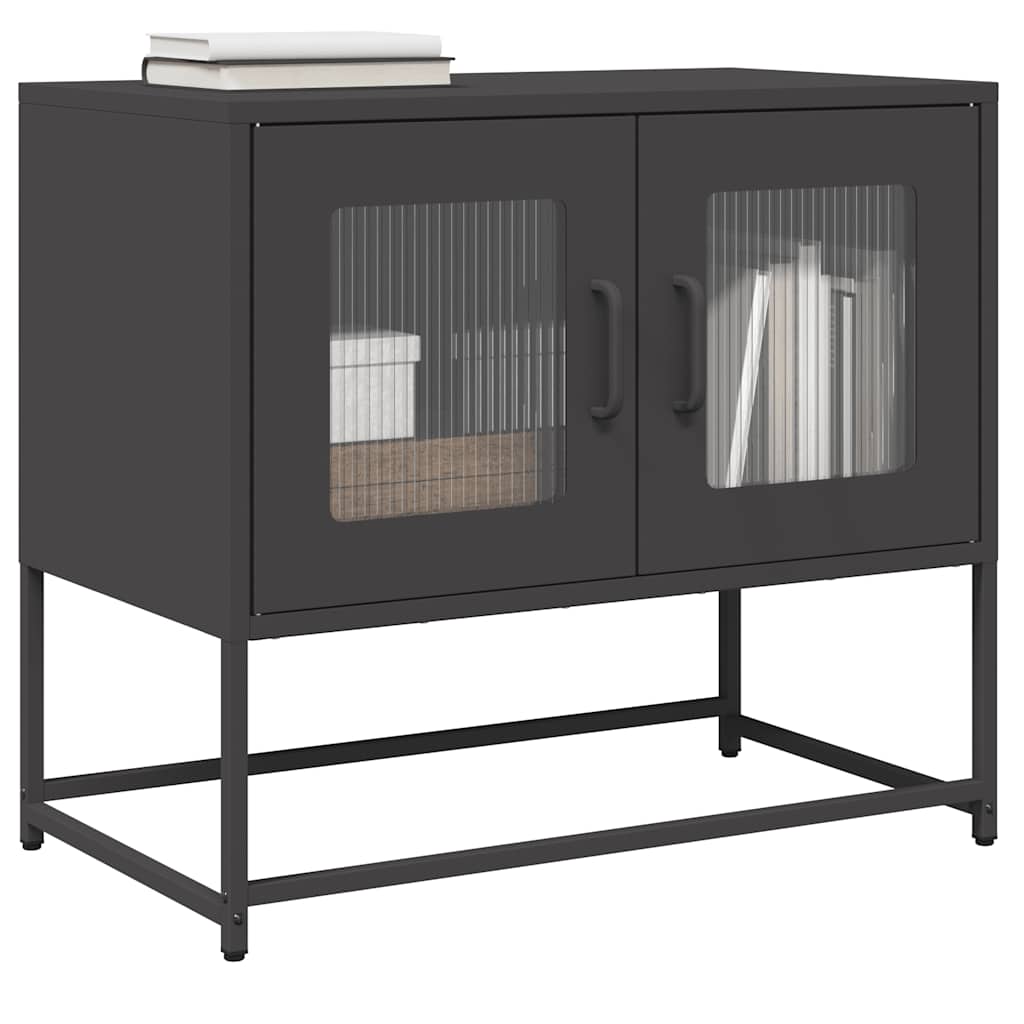 Dulap TV, negru, 68x39x60,5 cm, oțel laminat la rece GartenMobel Dekor