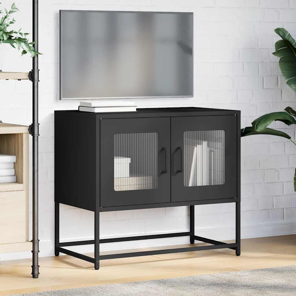 Dulap TV, negru, 68x39x60,5 cm, oțel laminat la rece GartenMobel Dekor