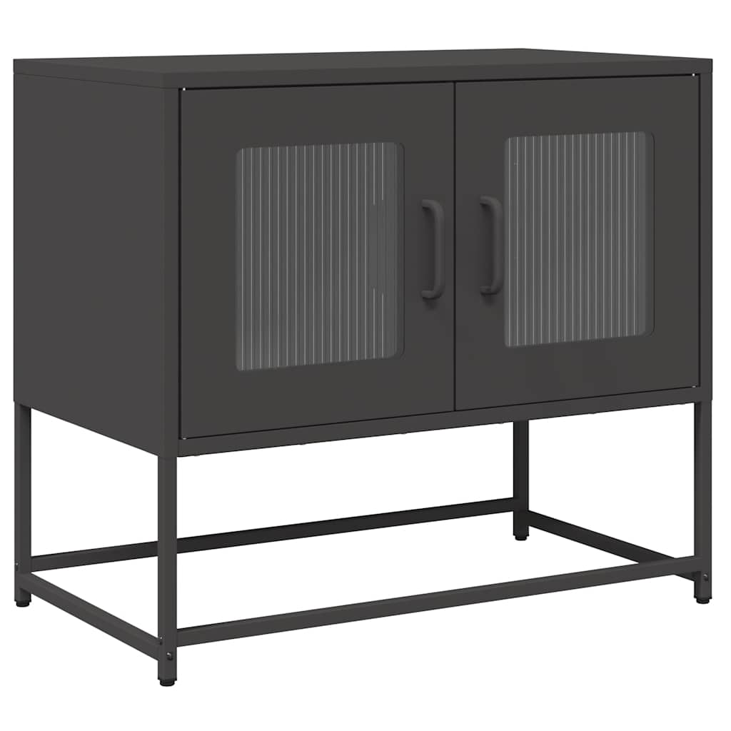 Dulap TV, negru, 68x39x60,5 cm, oțel laminat la rece GartenMobel Dekor