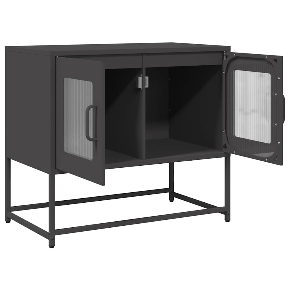Dulap TV, negru, 68x39x60,5 cm, oțel laminat la rece GartenMobel Dekor