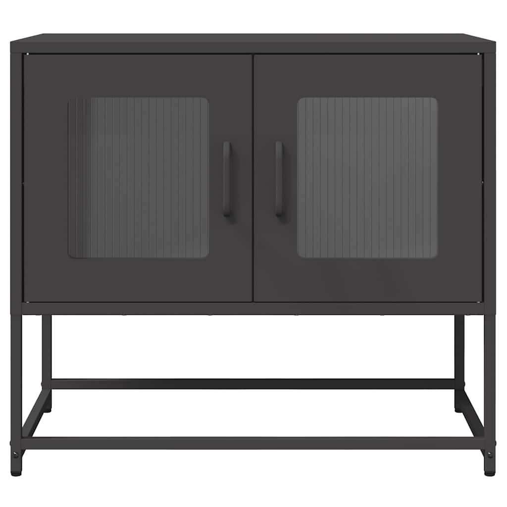 Dulap TV, negru, 68x39x60,5 cm, oțel laminat la rece GartenMobel Dekor