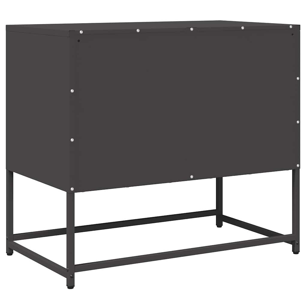 Dulap TV, negru, 68x39x60,5 cm, oțel laminat la rece GartenMobel Dekor