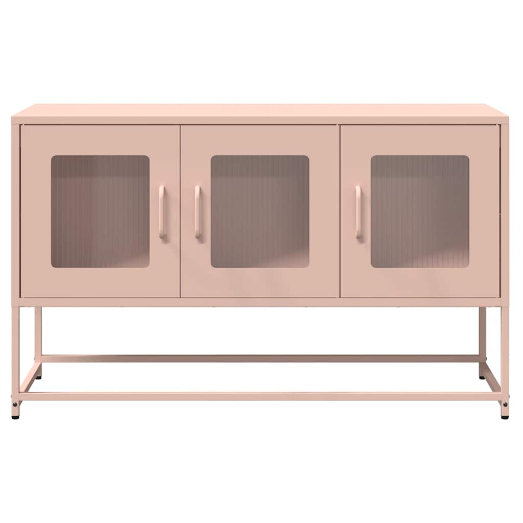 Dulap TV, roz, 100,5x39x60,5 cm, oțel laminat la rece GartenMobel Dekor
