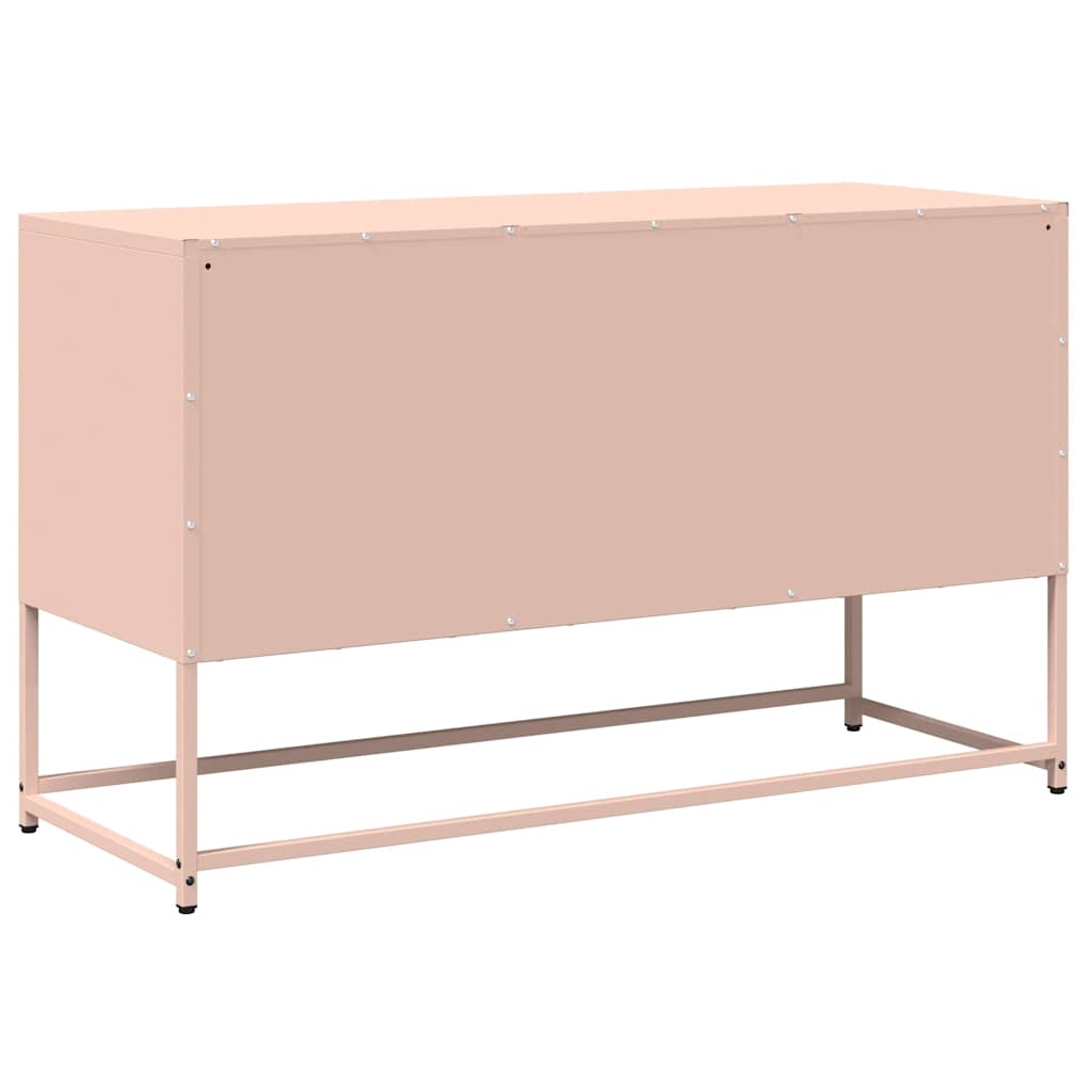 Dulap TV, roz, 100,5x39x60,5 cm, oțel laminat la rece GartenMobel Dekor