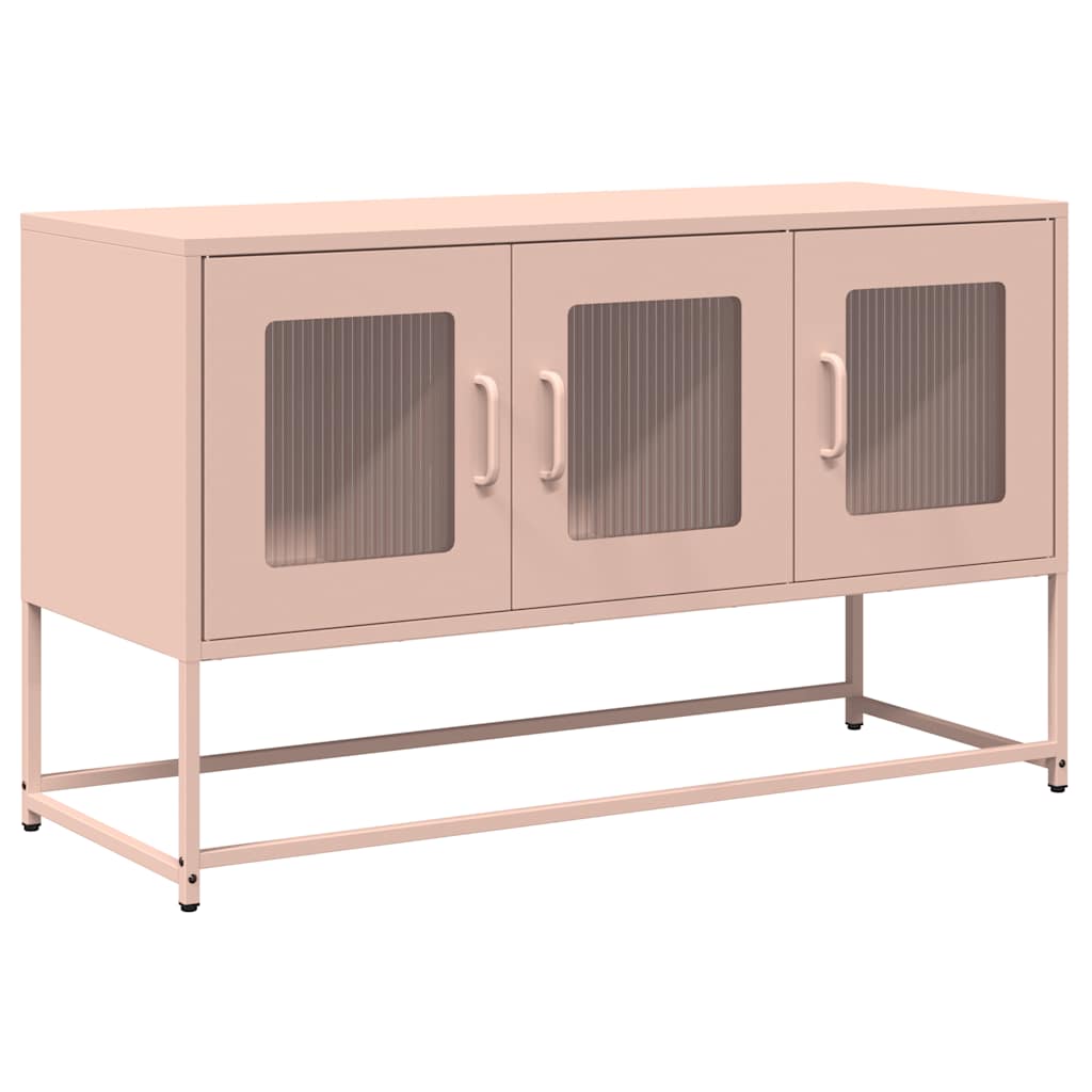 Dulap TV, roz, 100,5x39x60,5 cm, oțel laminat la rece GartenMobel Dekor