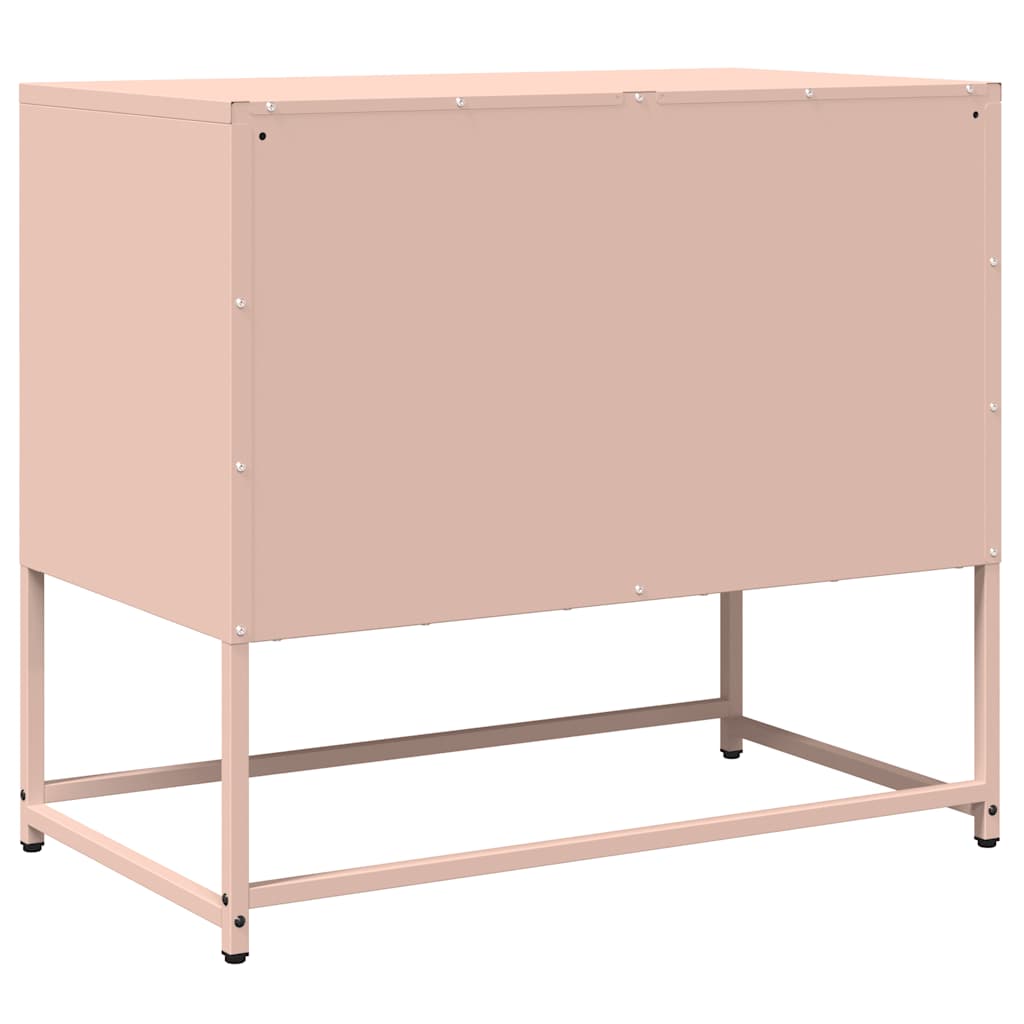 Dulap TV, roz, 68x39x60,5 cm, oțel laminat la rece GartenMobel Dekor