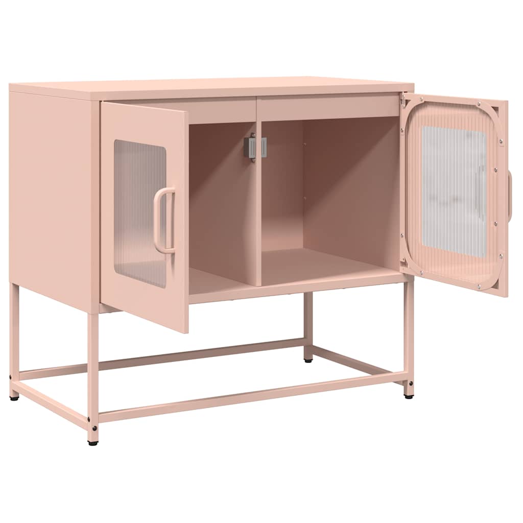 Dulap TV, roz, 68x39x60,5 cm, oțel laminat la rece GartenMobel Dekor