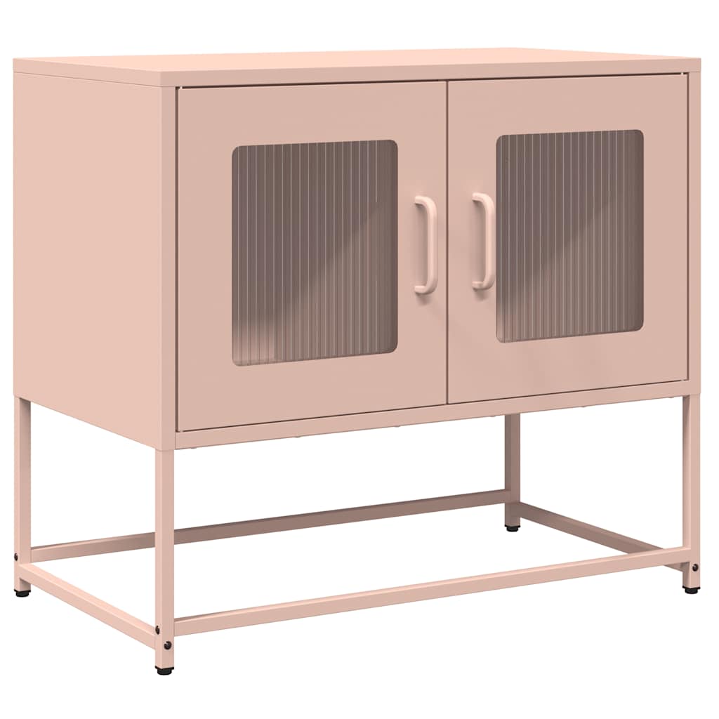 Dulap TV, roz, 68x39x60,5 cm, oțel laminat la rece GartenMobel Dekor