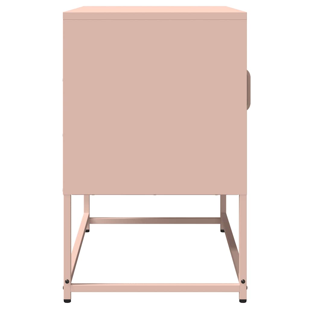 Dulap TV, roz, 68x39x60,5 cm, oțel laminat la rece GartenMobel Dekor