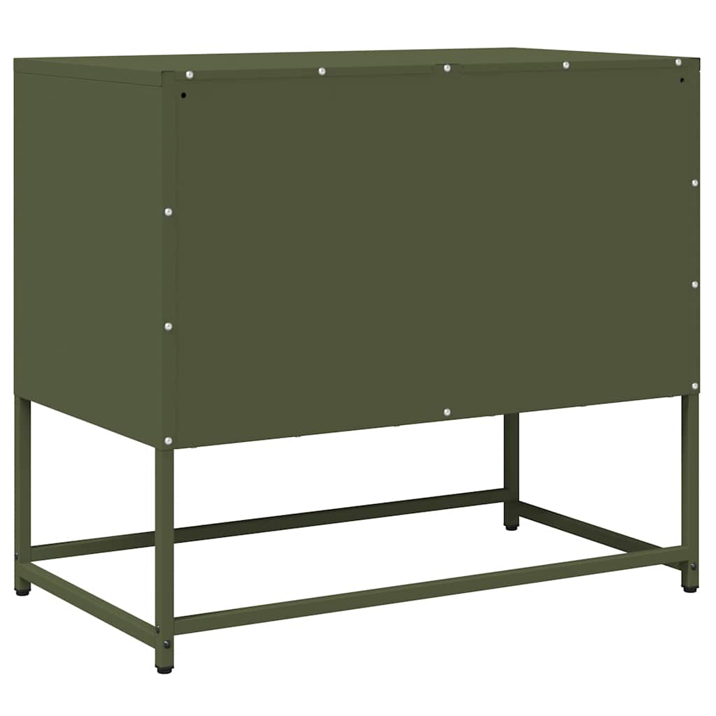 Dulap TV, verde măsliniu, 68x39x60,5 cm, oțel laminat la rece GartenMobel Dekor