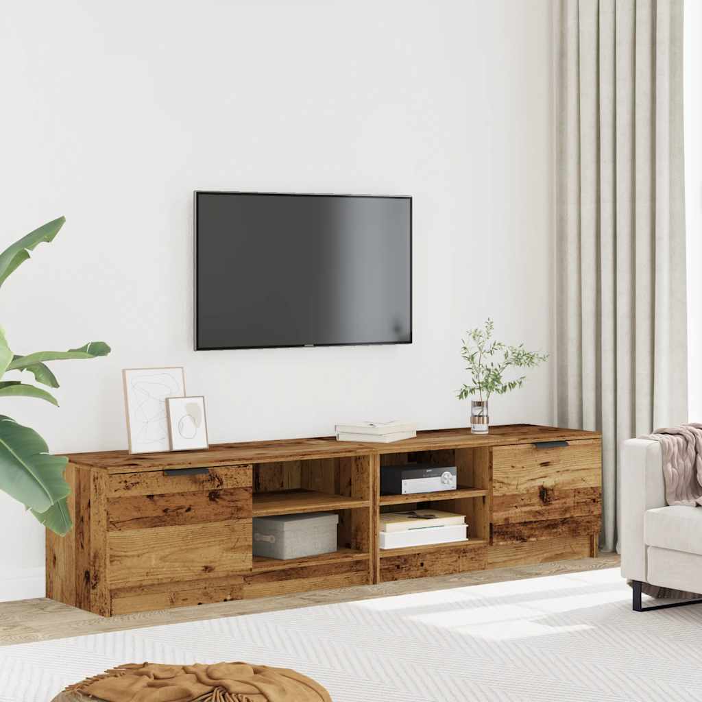 Dulapuri TV 2 buc Lemn vechi 80x35x36,5 cm Lemn prelucrat GartenMobel Dekor