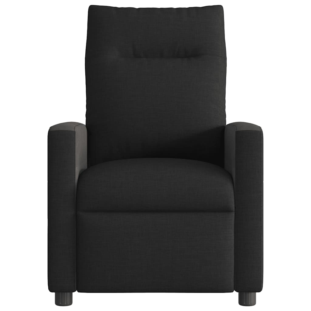 Fotoliu electric de masaj rabatabil, negru, textil GartenMobel Dekor