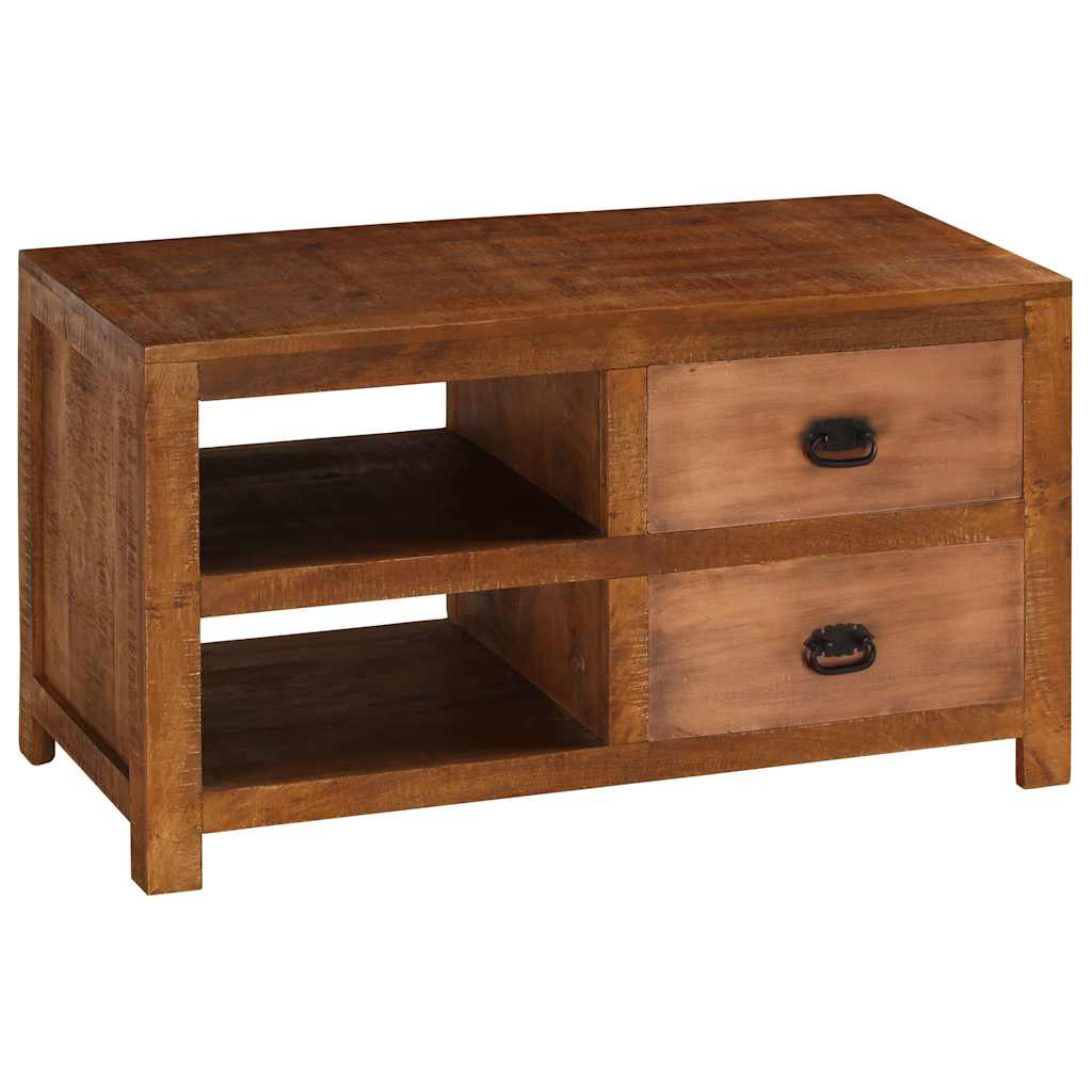 Măsuță de cafea cu 2 sertare, 90x40x50 cm, lemn masiv de mango GartenMobel Dekor
