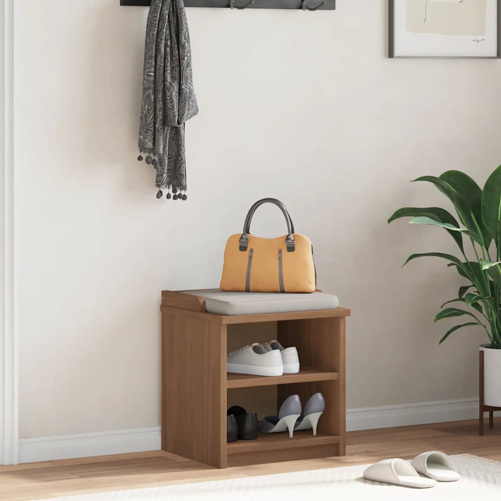 Bancă pentru hol „SANDNES” 45x40x50 cm din lemn masiv de pin GartenMobel Dekor