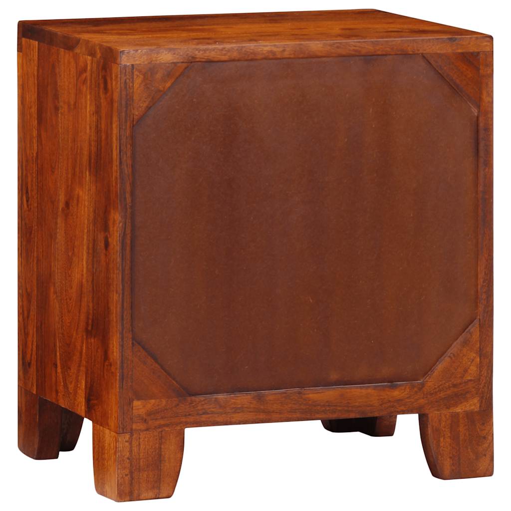 Noptiera 2 buc 40x30x45 cm lemn masiv de salcam GartenMobel Dekor