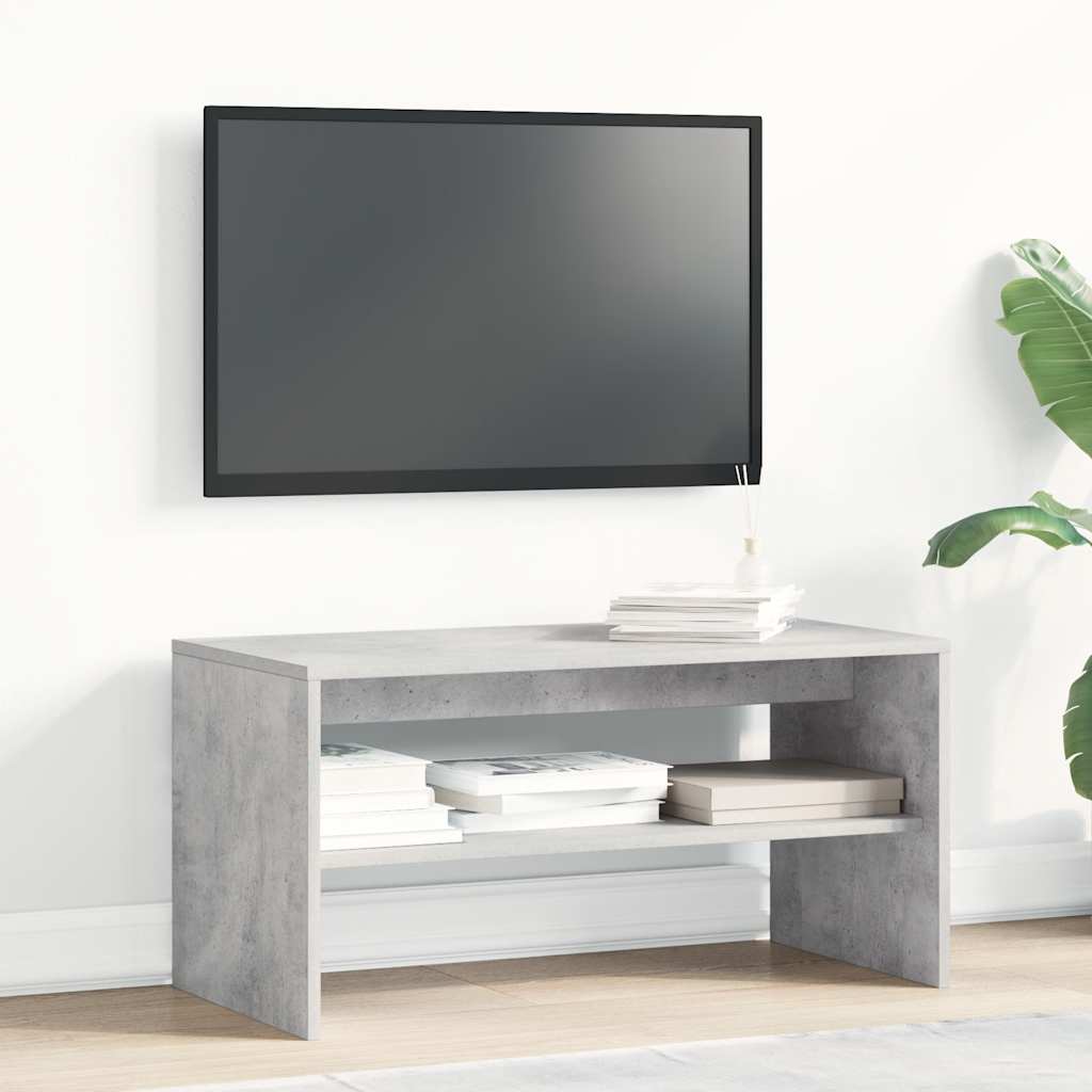 Comodă TV, gri beton, 80x40x40 cm, PAL GartenMobel Dekor