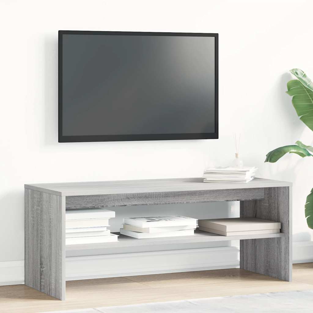 Comodă TV, gri sonoma, 100x40x40 cm, lemn compozit GartenMobel Dekor