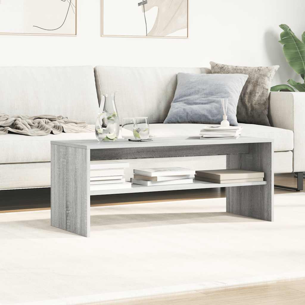 Comodă TV, gri sonoma, 100x40x40 cm, lemn compozit GartenMobel Dekor