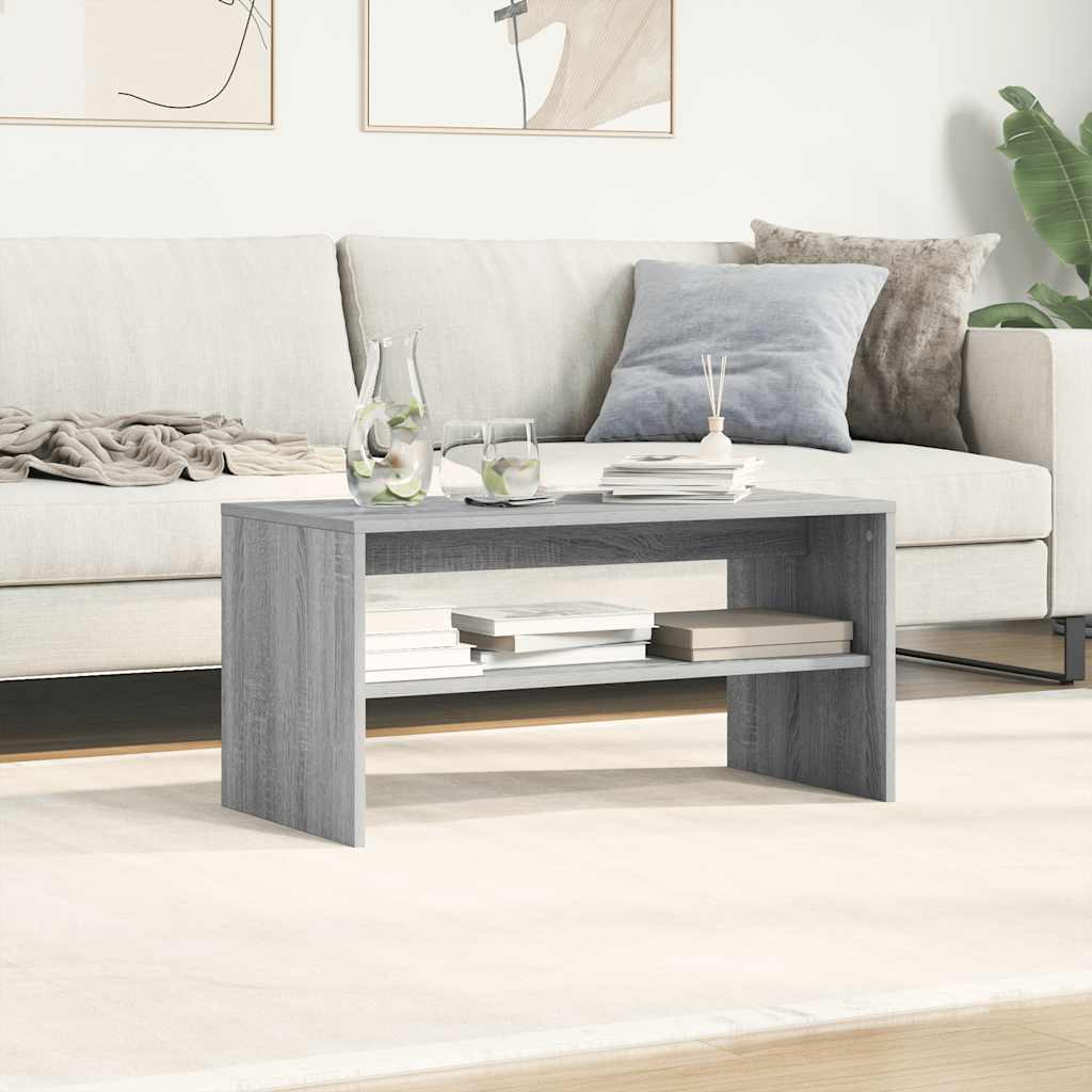 Comodă TV, gri sonoma, 80x40x40 cm, lemn prelucrat GartenMobel Dekor