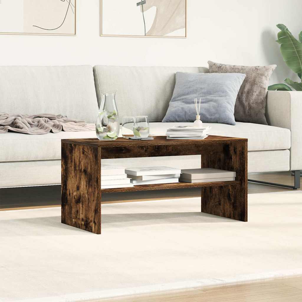 Comodă TV, stejar fumuriu, 80x40x40 cm, lemn prelucrat GartenMobel Dekor