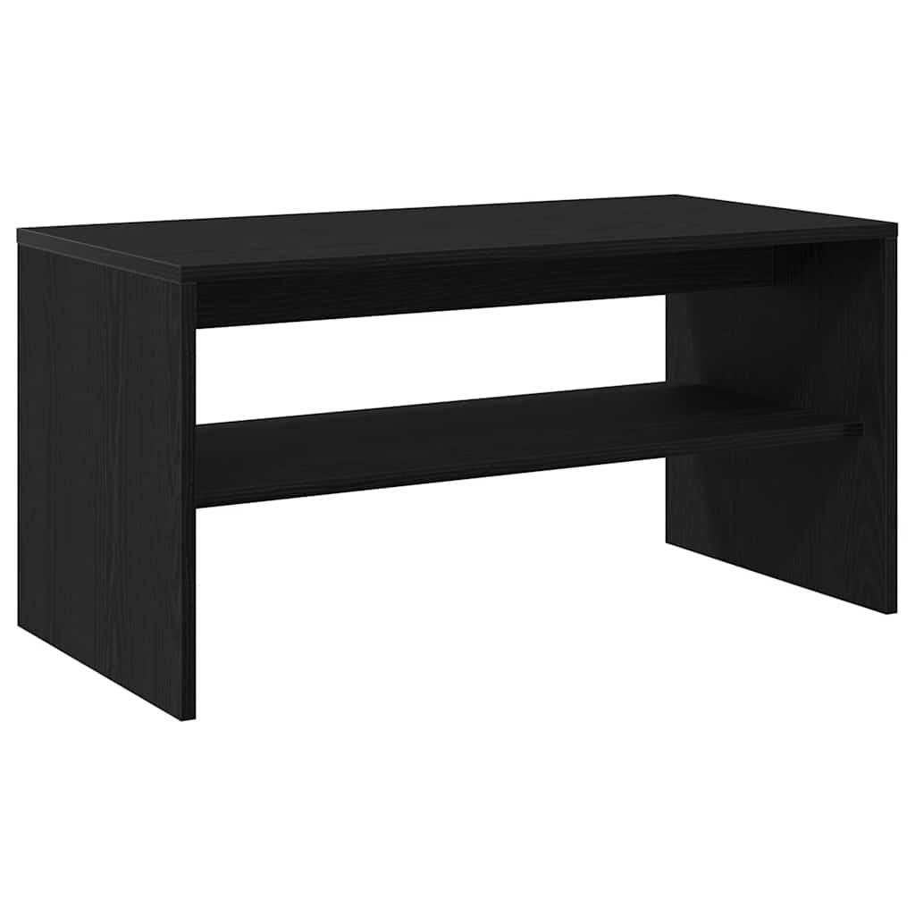 Dulap TV Stejar Negru 80x40x40 cm Lemn prelucrat GartenMobel Dekor