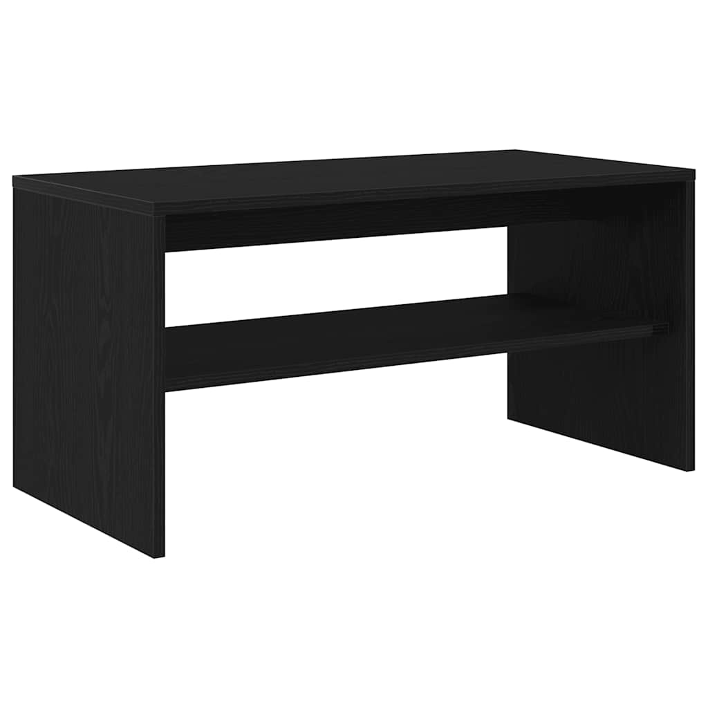 Dulap TV Stejar Negru 80x40x40 cm Lemn prelucrat GartenMobel Dekor