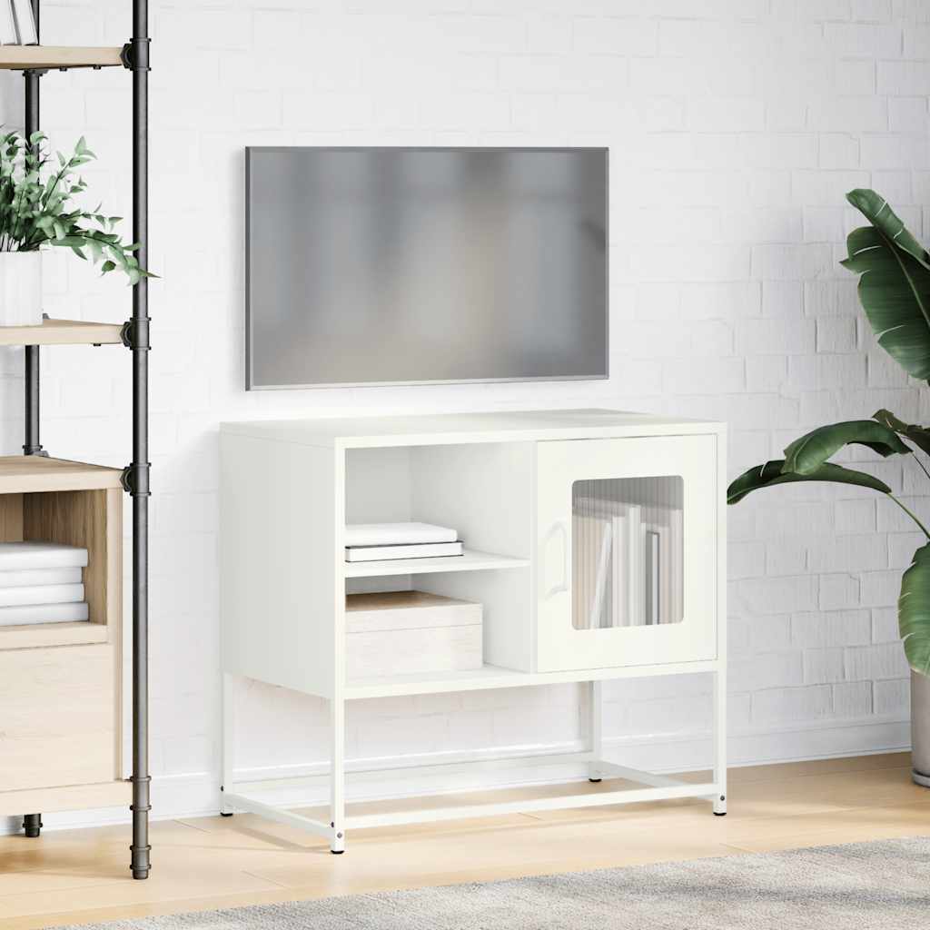 Dulap TV, alb, 68x39x60,5 cm, oțel GartenMobel Dekor