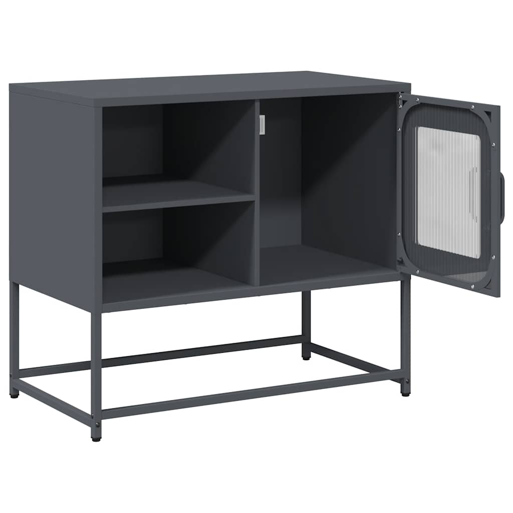 Dulap TV, antracit, 68x39x60,5 cm, oțel GartenMobel Dekor
