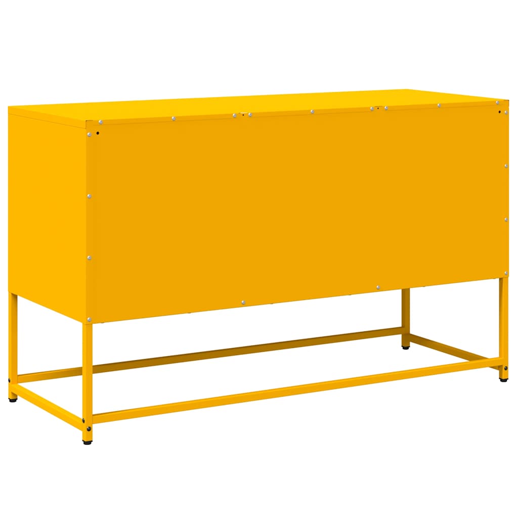 Dulap TV, galben muștar, 100,5x39x60,5 cm, oțel GartenMobel Dekor