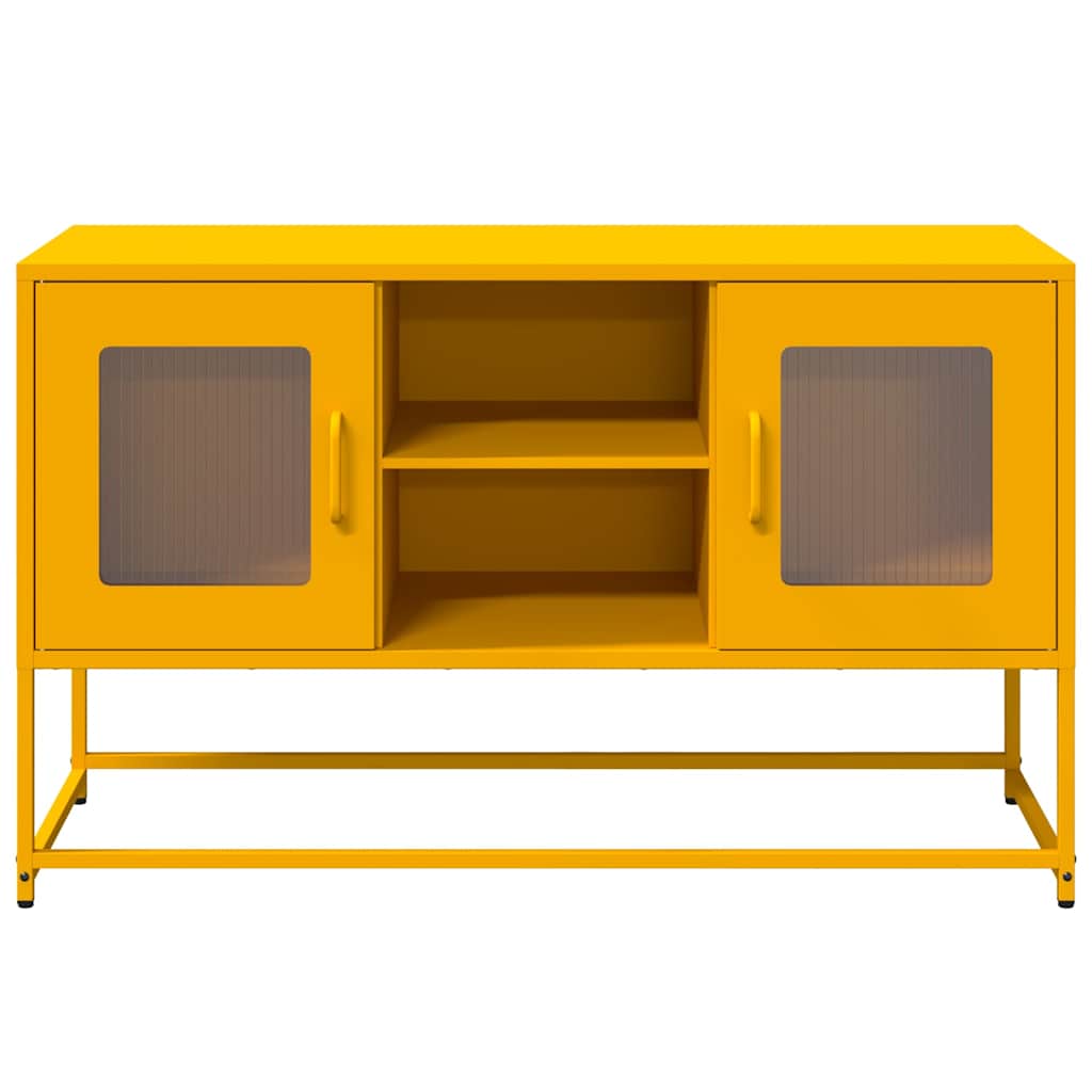 Dulap TV, galben muștar, 100,5x39x60,5 cm, oțel GartenMobel Dekor